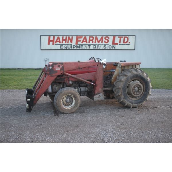 MF 255 2wd tractor, 236 loader