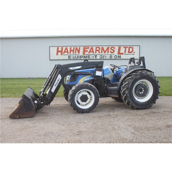 New Holland T4050 4wd tractor, Q3S SL loader, 4624 hours