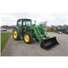 Image 3 : JD 6330 4wd tractor, cab, air, JD H310 SL loader, , Trimble EZ guide 250 guidance with globe, 2890 h