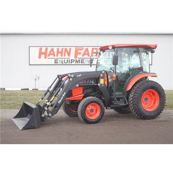 Kubota L6060 4wd tractor, cab, air, Hydro,  New Alo C18S SL loader, 1535 hours