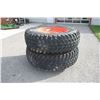 Image 2 : Set of 2 Nokian 480/80R34 tires on Kubota rims, cast centers, 6" pilot, 8" bolt circle