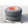 Image 1 : Set of 2 Nokian 360/80R24 tires on Kubota rims, 6" pilot, 8" bolt circle