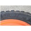 Image 4 : Set of 2 Nokian 360/80R24 tires on Kubota rims, 6" pilot, 8" bolt circle