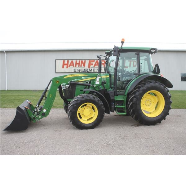 JD 5090R 4wd tractor, cab, air, New Alo X4 loader, 1460 hours