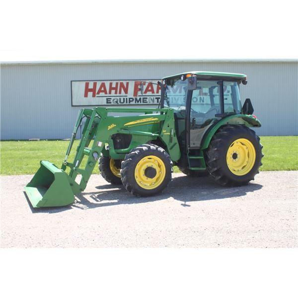 JD 5425 4wd tractor, cab, air, 542 SL loader, 2711 hours