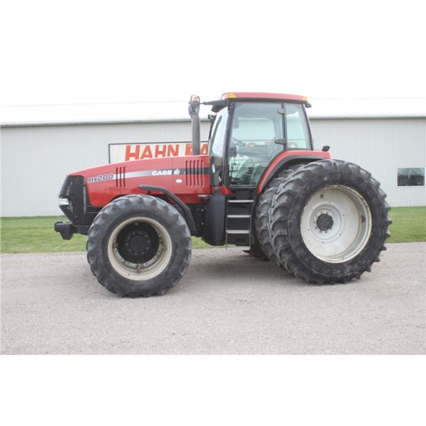 CIH MX200 4wd tractor, cab, air, Powershift, duals, 3140 hours