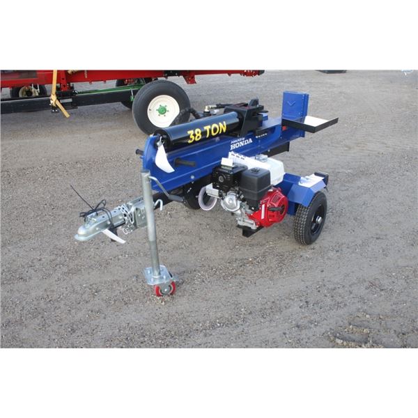 38 ton hydraulic logsplitter, Honda motor