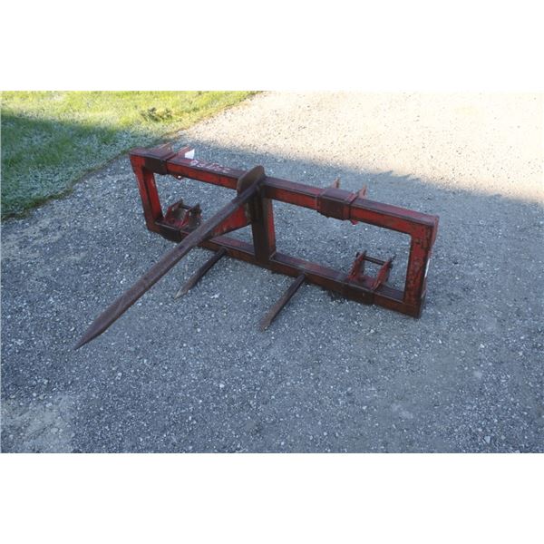 Single prong bale spear