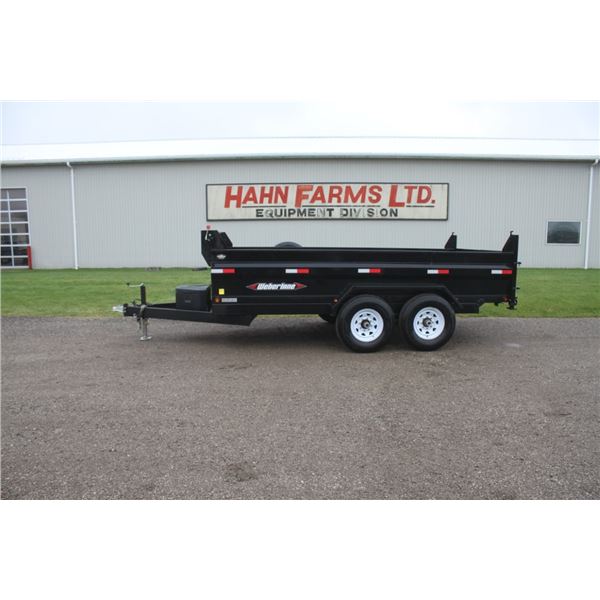 2022, Weberlane DWL1472LP tandem axle low profile dump trailer, black