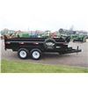 Image 4 : 2022, Weberlane DWL1472LP tandem axle low profile dump trailer, black