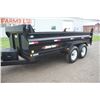 Image 7 : 2022, Weberlane DWL1472LP tandem axle low profile dump trailer, black