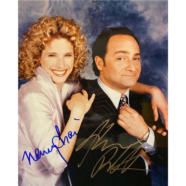 Work With Me Kevin Pollak and Nancy Travis signed photo. GFA Authenticated