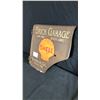 Image 2 : RUSTY STEEL SHELL DOOR BRICK GARAGE SIGN 20" H