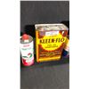 Image 2 : 5 MISC EMPTY CANS INCL 1 GAL CASTROL, GULF, 32 OZ WHIZ MOTOR RYTHM,  COLEMAN 1L CAMP FUEL,