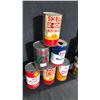 Image 2 : 12 MISC EMPTY 1.4 LITRES CANS INCL ESSO, SHELL ROTELLA S, CO-OP AND SERVICE B-A PRODUCTS
