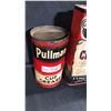 Image 2 : EMPTY QUAKER STATE MOTOR OIL 5QTS, PULLMAN CUP GREASE 5LBS W/ CONTENT AND WOOD'S COMMERCIAL