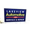 Image 1 : LAKEVIEW AUTOMOTIVE SERVICE & REPAIR SIGN W100" X H63"