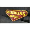 Image 3 : SEIBERLING TIRES DOUBLE SIDED PORCELAIN SIGN W37" X H18"