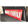 Image 3 : DRIVE-THRU VACUUM MOULDED SIGN W96" X H25"