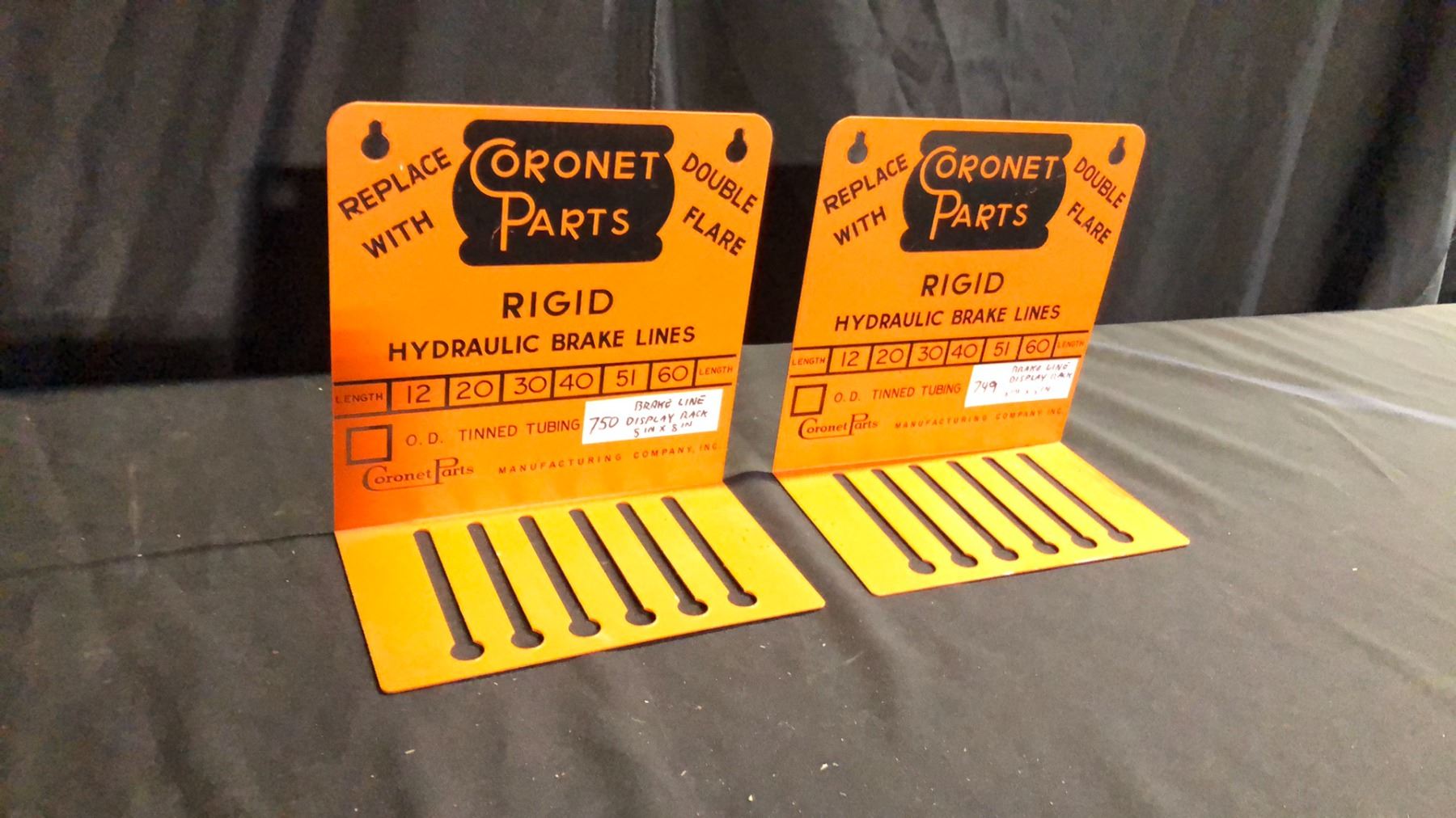 2 BRAKE LINE DISPLAY RACKS W8