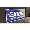 Image 1 : EXIDE BATTERIES METAL SIGN W48" X H24"