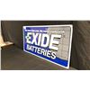 Image 2 : EXIDE BATTERIES METAL SIGN W48" X H24"