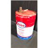 Image 2 : ESSO GAS/OIL 5 IMP GAL EMPTY METAL DRUM H18"