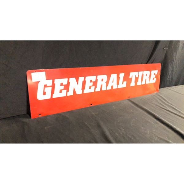 DOUBLE SIDED GENERAL TIRE METAL SIGN W48" X H12"