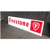 Image 2 : DOUBLE SIDED FIRESTONE METAL SIGN W48" X H12"