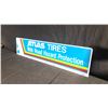 Image 2 : DOUBLE SIDED ATLAS TIRES METAL SIGN W48" X H12"