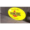 Image 2 : PENNZOIL OVAL DOUBLE-SIDED METAL SIGN W31" X H18"
