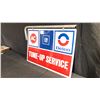 Image 2 : GM AC DELCO DOUBLE-SIDE METAL HANGING SIGN W39" X H26"