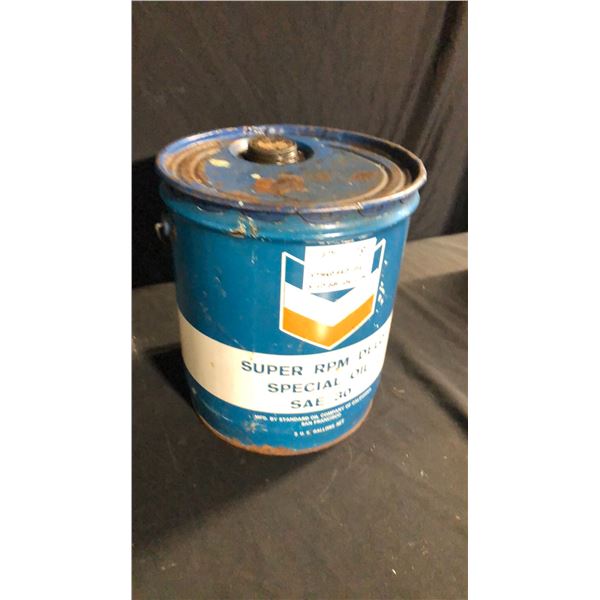 STANDARD OIL 5 US GAL EMPTY OIL CAN H13.5"