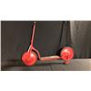 Image 1 : 1930'S RED SCOOTER WITH RARE LARGE WHEELS L44" X H34"