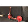 Image 2 : 1930'S RED SCOOTER WITH RARE LARGE WHEELS L44" X H34"