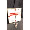 Image 1 : FIRESTONE ILLUMINATED CLOCK MEMORABILIA 16" X 16"