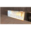 Image 2 : "AIR CONDITIONING" DOUBLE-SIDED METAL SIGN W32" X H12"