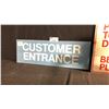Image 2 : CUSTOMER ENTRANCE W36" X H12" AND "ALL SALESMEN PLEASE REPORT TO OFFICE..." W32" X H24" SIGNS