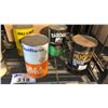 Image 2 : 6 MIXED SEALED AND EMPTY MOTOR OILS INCL HOME, PENNZOIL, BARDAHL, CASTROL, GULFLUBE AND