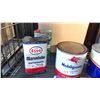Image 2 : MIXED ITEMS WITH CONTENT AND EMPTIES INCL GULF, ESSO MARVELUBE, MOBILGREASE AND GULFCROWN EP2