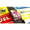 Image 2 : 3 SHELL BANNERS AND PROMO STOCK BOOK SET (NEW-OLD STOCK) INCL W60" X H30" DOUBLE-SIDED