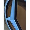 Image 5 : MERCEDES DEALERSHIP SIGN. 48" DIAMETER. 5MM VACUUM FORMED ACRYLIC, TRANSLUCENT SILVER CHROME.