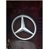 Image 6 : MERCEDES DEALERSHIP SIGN. 48" DIAMETER. 5MM VACUUM FORMED ACRYLIC, TRANSLUCENT SILVER CHROME.