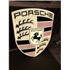 Image 1 : PORSCHE DEALERSHIP CREST SIGN. 39" HIGH X 30" WIDE. 3MM VACUUM FORMED ACRYLIC.