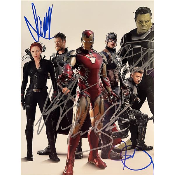 Avengers cast signed movie photo