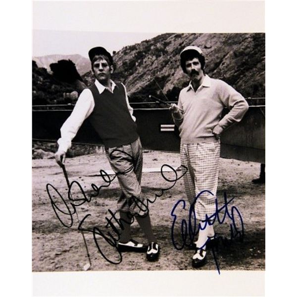 Donald Sutherland and Elliot Gould signed portrait photo