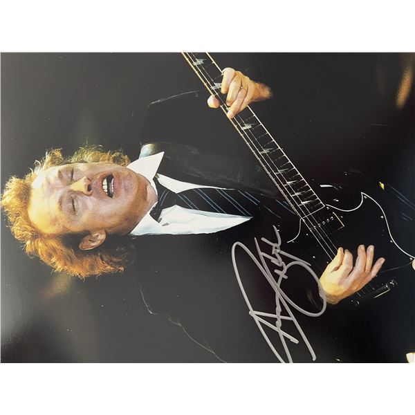 ACDC Angus Young signed photo