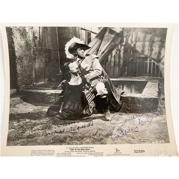 Lady in the Iron Mask Louis Hayward and Patricia Medina signed movie photo