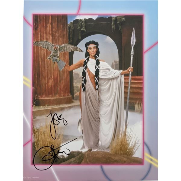 Cher signed magazine page