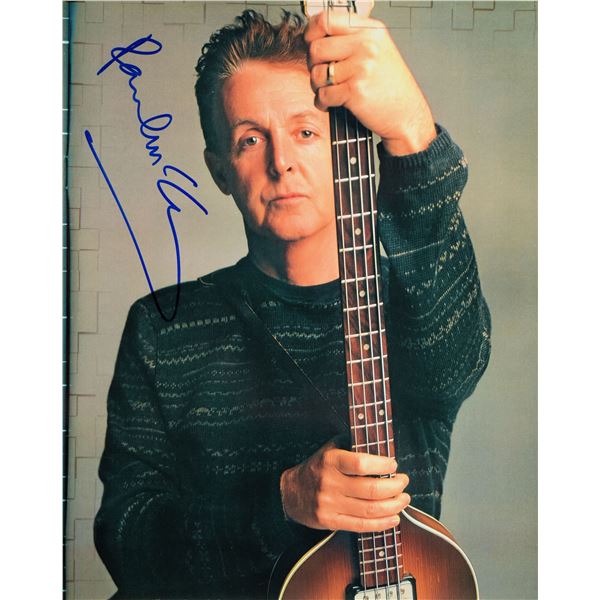 Paul McCartney signed promo photo